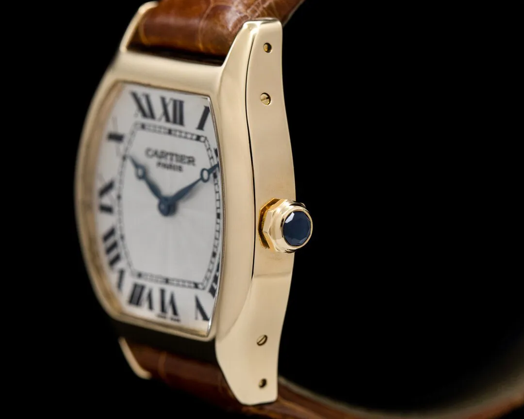 Cartier Tortue 2496C 34mm Yellow gold Guilloché 3