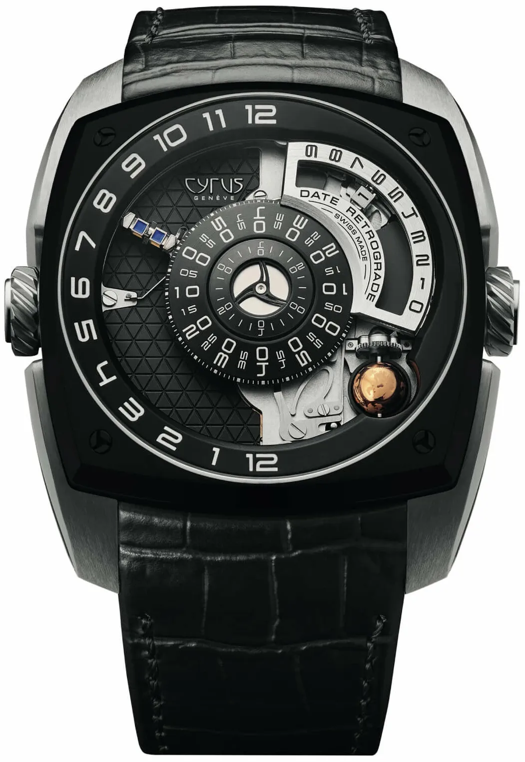 Cyrus Klepcys Moon 539.002.A Titanium and White gold Black