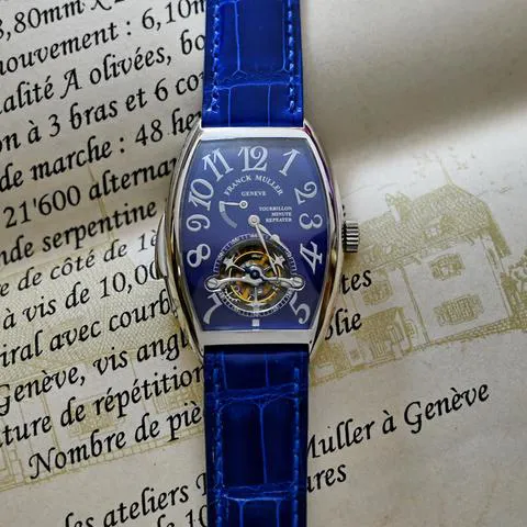 Franck Muller 5850 32mm Platinum Blue