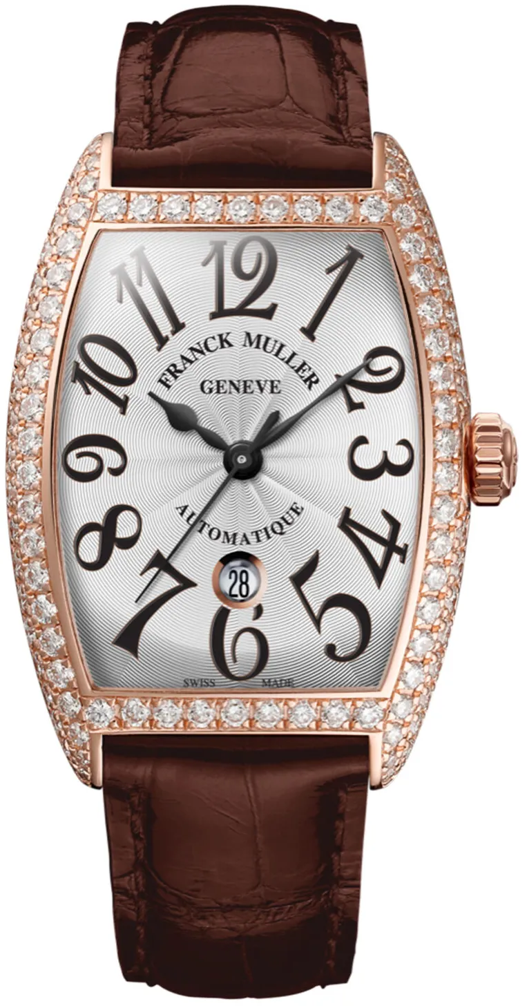 Franck Muller Curvex 1750SCATDTFOD5N-BLC Rose gold White