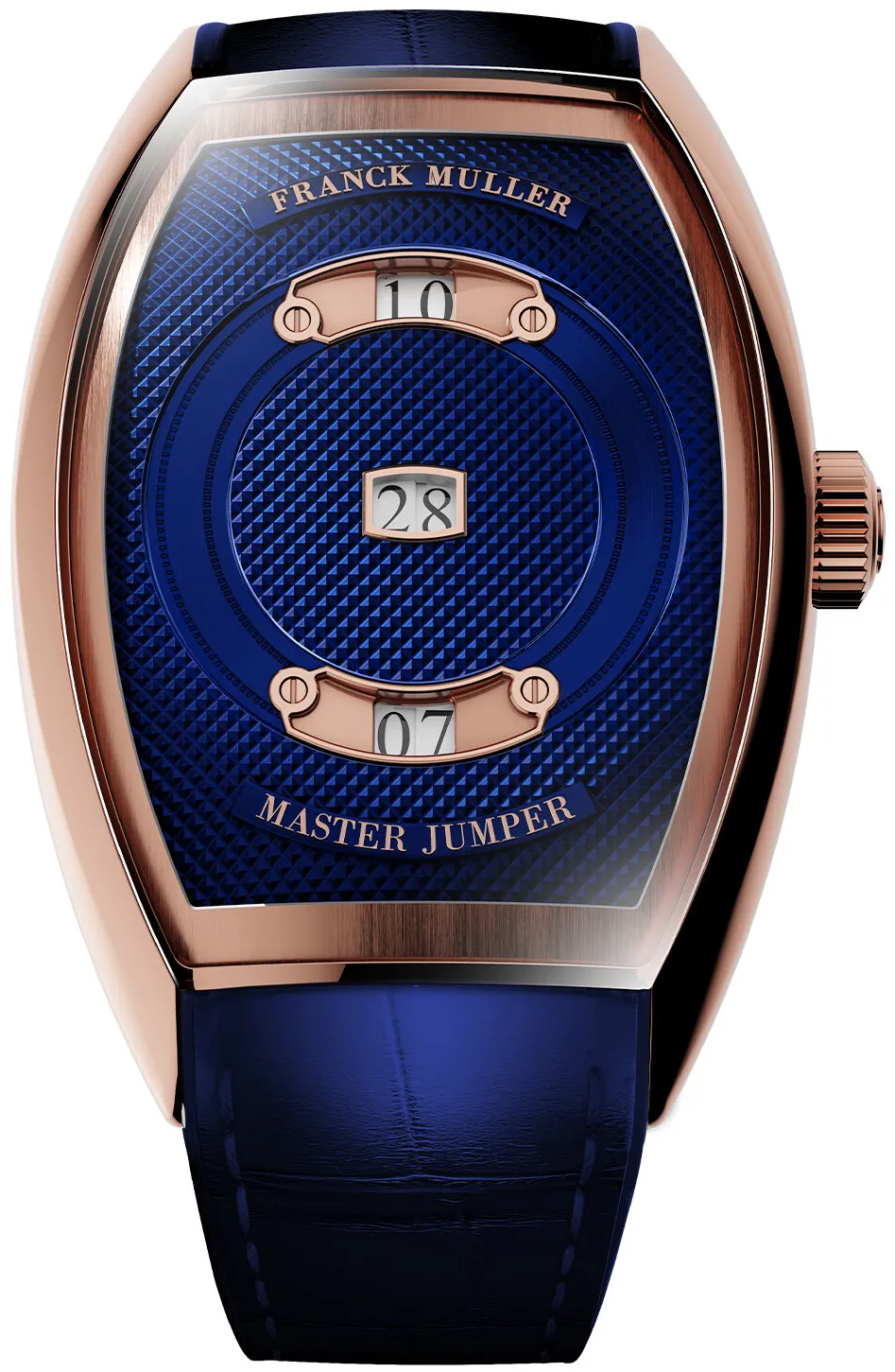 Franck Muller Curvex T38CXMJ5N-5NBR Rose gold Blue