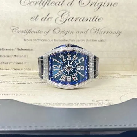 Franck Muller Vanguard V 45 SC DT 44mm Stainless steel Blue