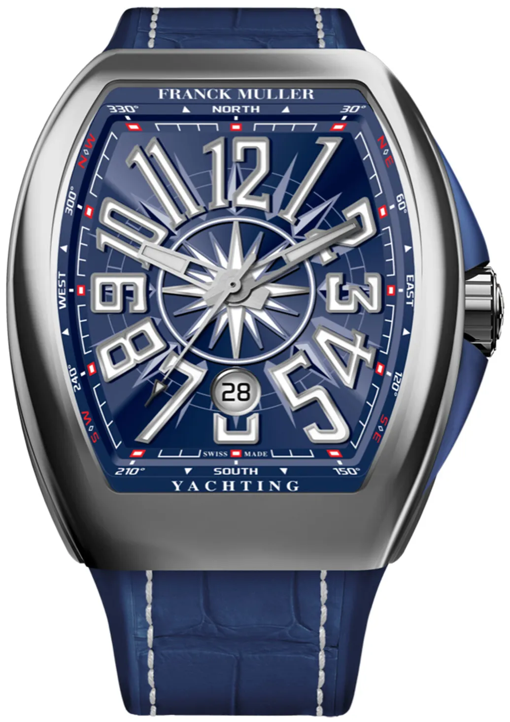 Franck Muller Vanguard 45VSCDTACYACHTBL Stainless steel Blue