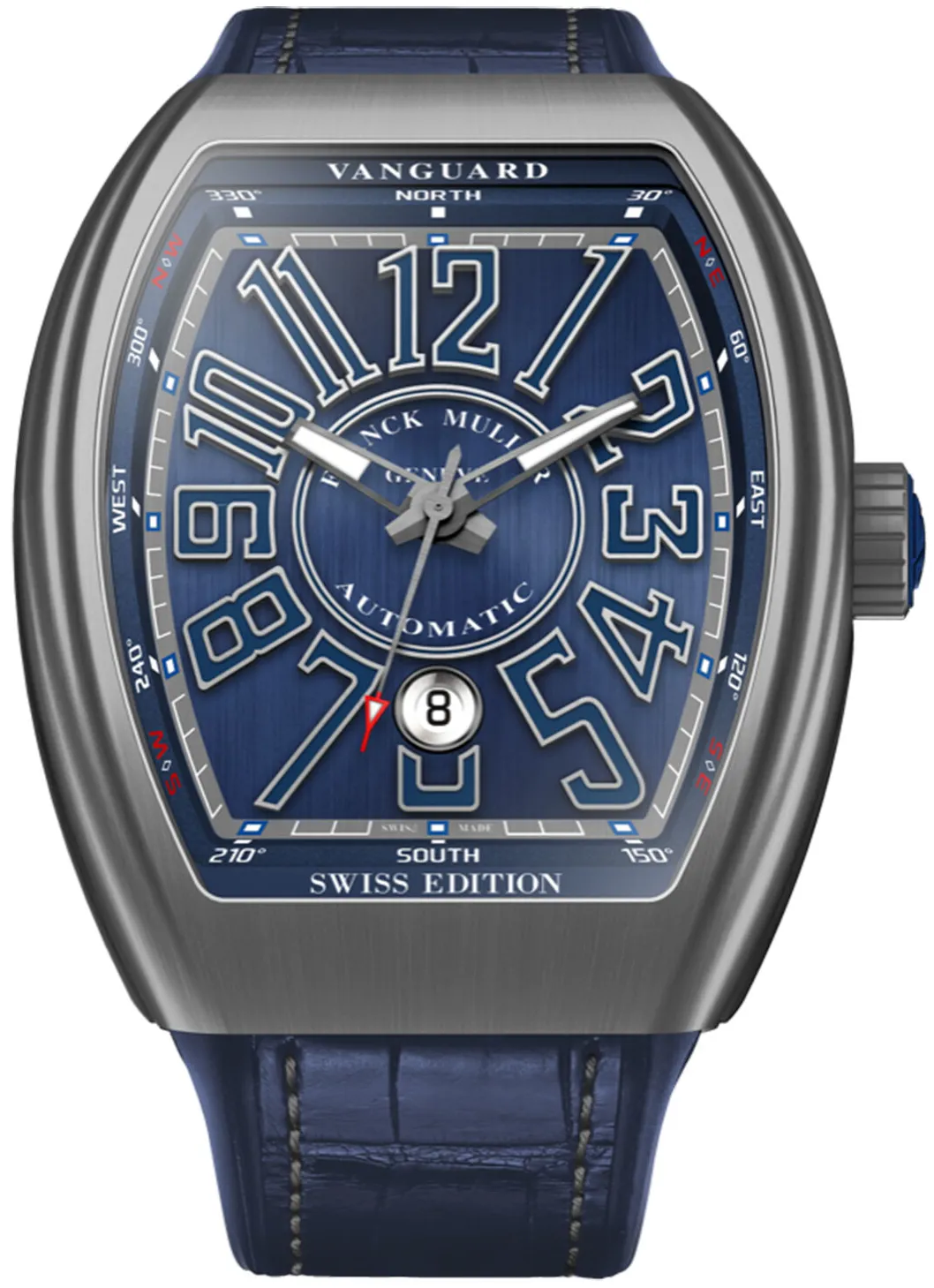 Franck Muller Vanguard T41VSCDTTTBRSWILTD-BU Titanium Blue