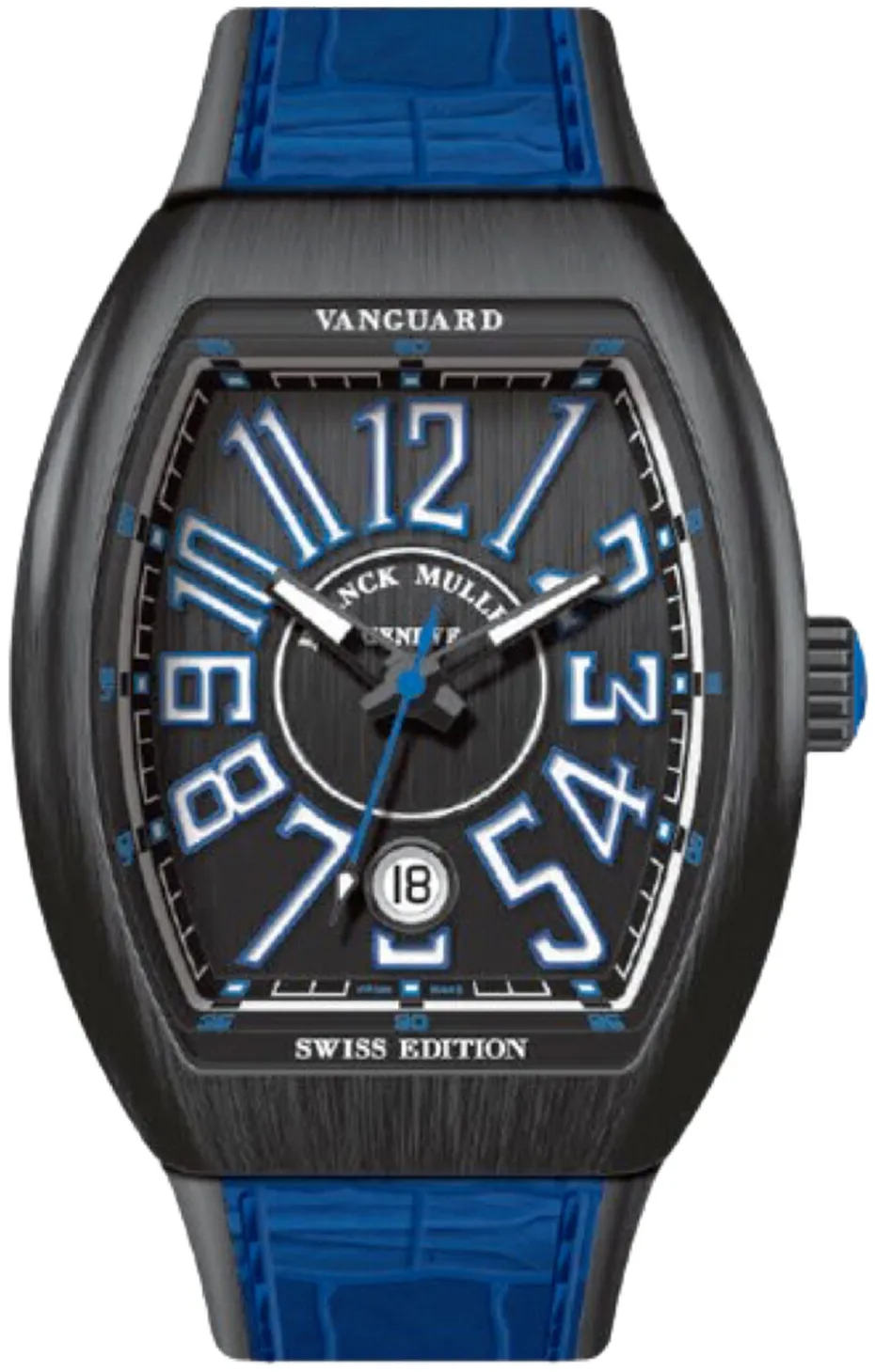 Franck Muller Vanguard 41VSCDTTTNRBRSWILTD-BL Titanium Black