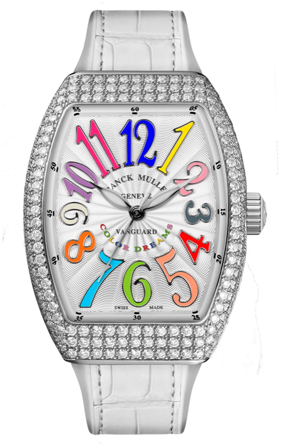 Franck Muller Vanguard 35VSCATACFOCOLDBC-BLC Stainless steel White