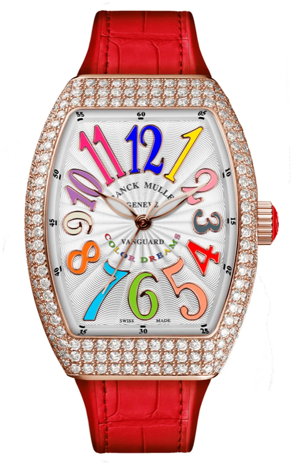 Franck Muller Vanguard 32VSCAT5NFOCOLDRG-BLC Rose gold White