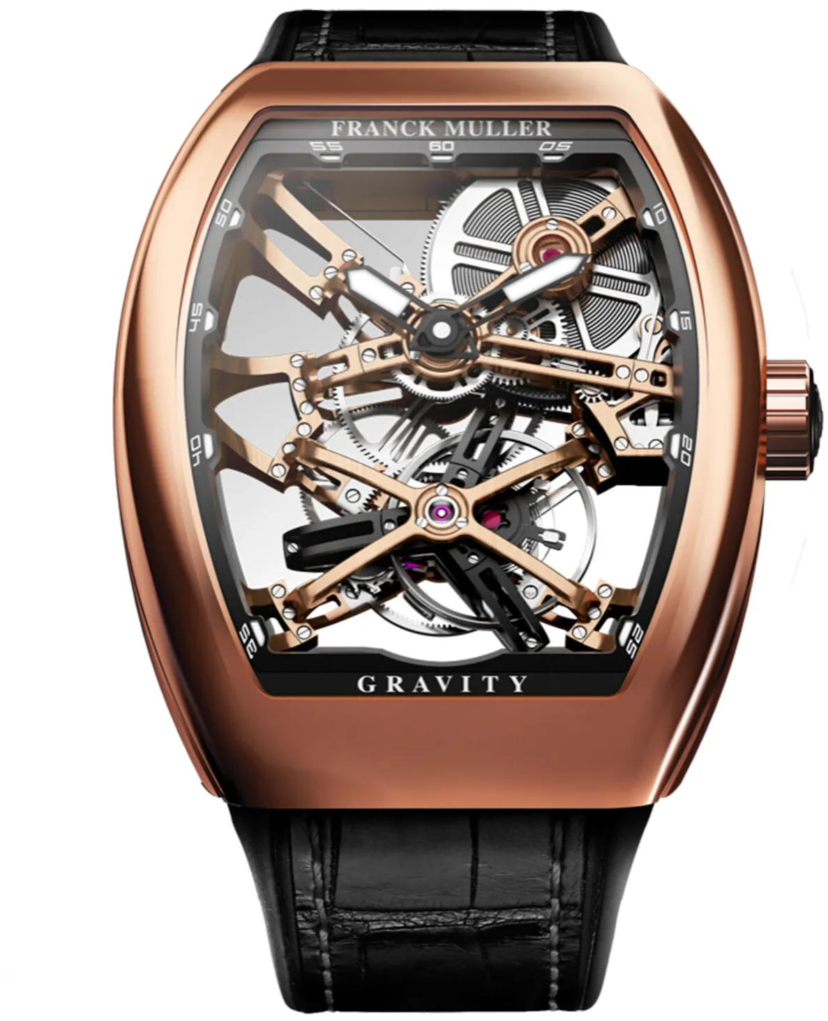 Franck Muller Vanguard 45VTGRCS5NSQTNR-SQT Rose gold Transparent