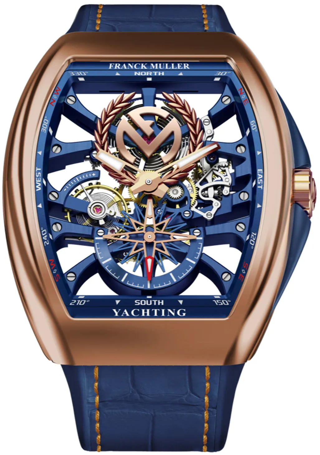 Franck Muller Vanguard T45VS6SQT5NYACHTANCFM-BL Rose gold Blue