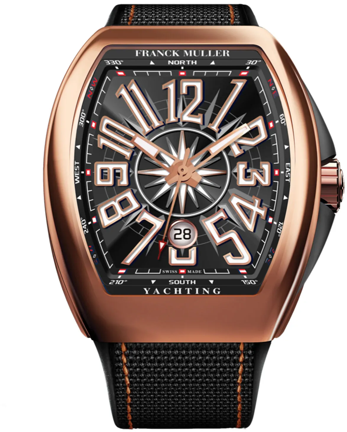 Franck Muller Vanguard T41VSCDT5NYACHT-NR Rose gold Black