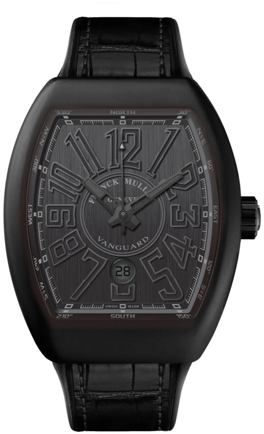 Franck Muller Vanguard T45VSCDTTTNRBR-NR Black DLC Black