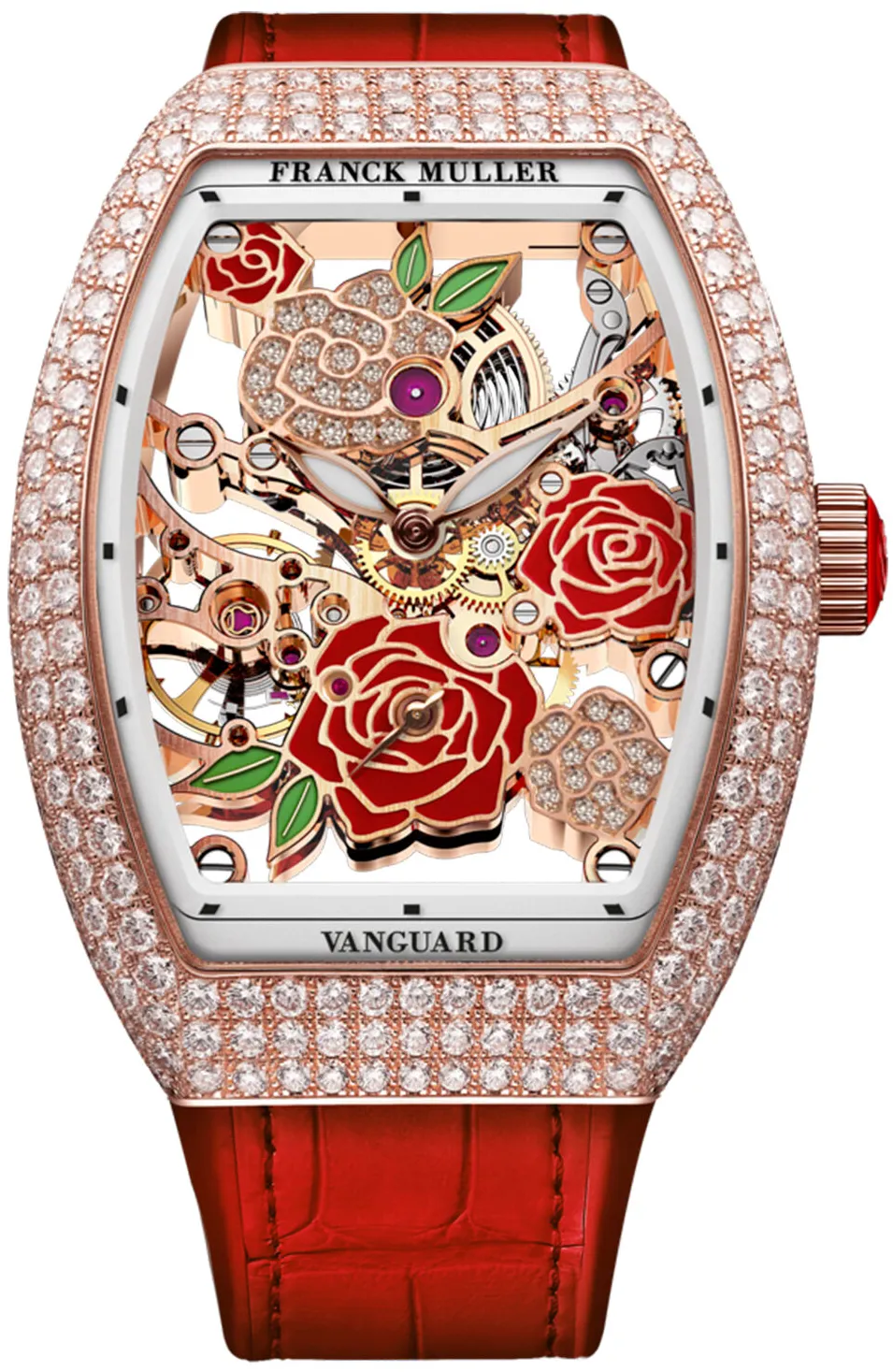 Franck Muller Vanguard T32VS6SQT5NROSEDCD2RO-RG Rose gold White