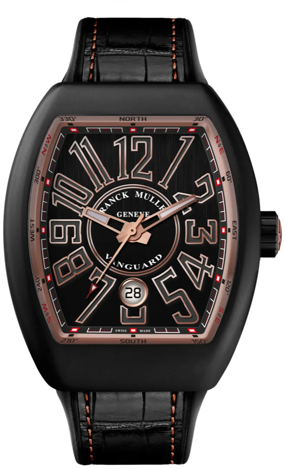 Franck Muller Vanguard T45VSCDTTTNRBR-5N Black DLC Black