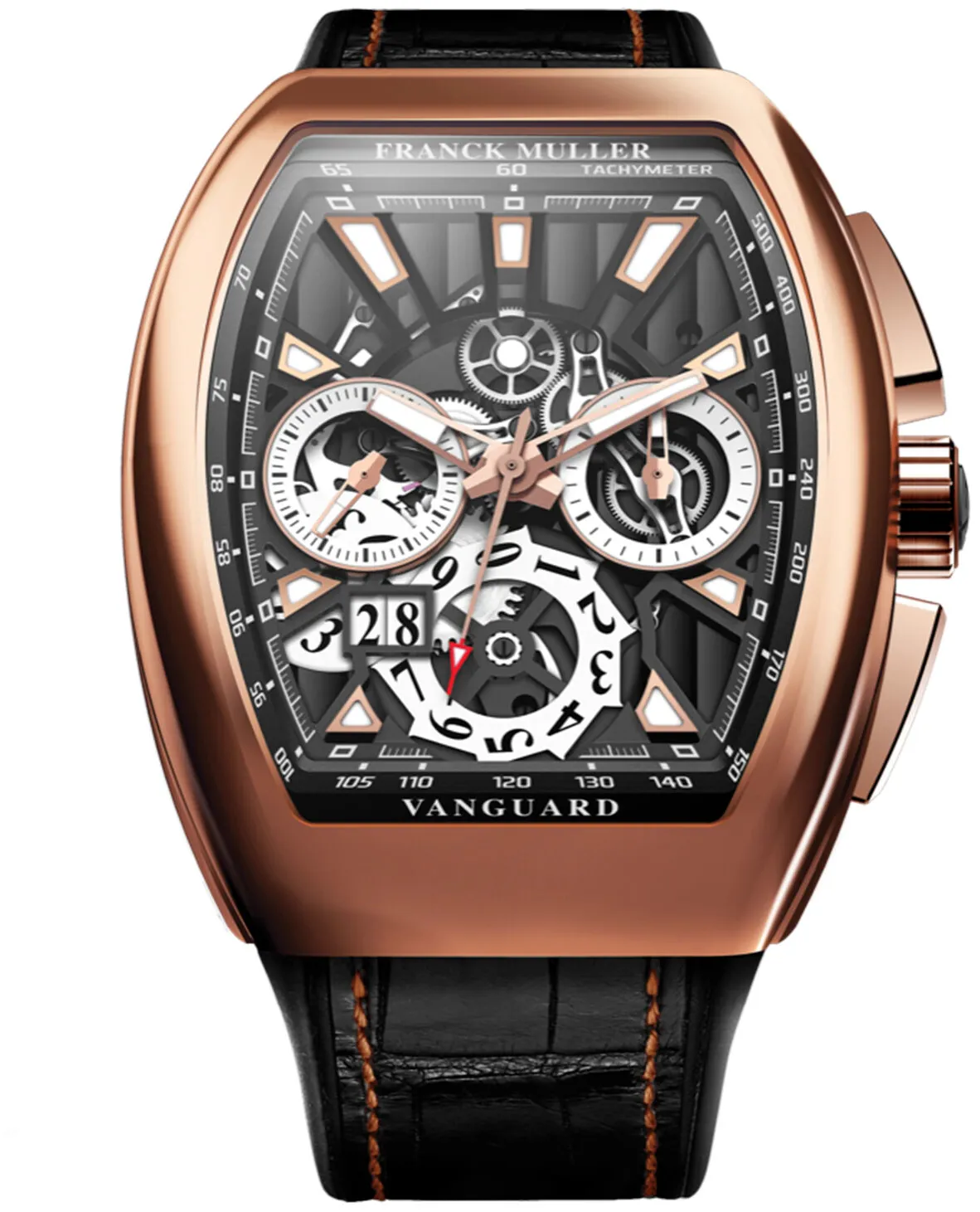 Franck Muller Vanguard T45VCCGD5NSQT-NR Rose gold Black