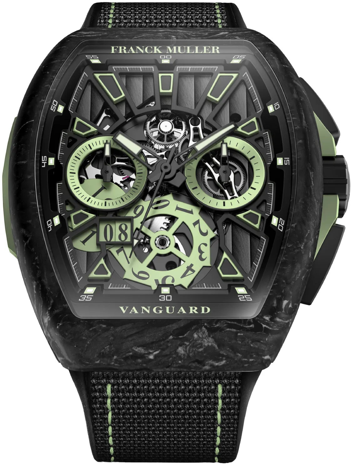 Franck Muller Vanguard T45VRCGCCGDCARSQTKRY2-VE Carbon fiber Green