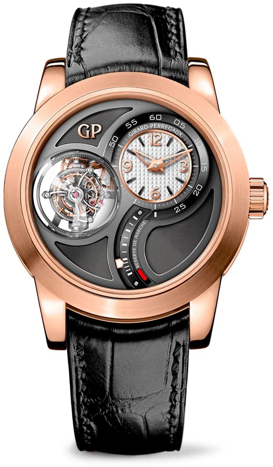 Girard-Perregaux Bridges 99815-52-251-BA6A 48mm Rose gold Gray