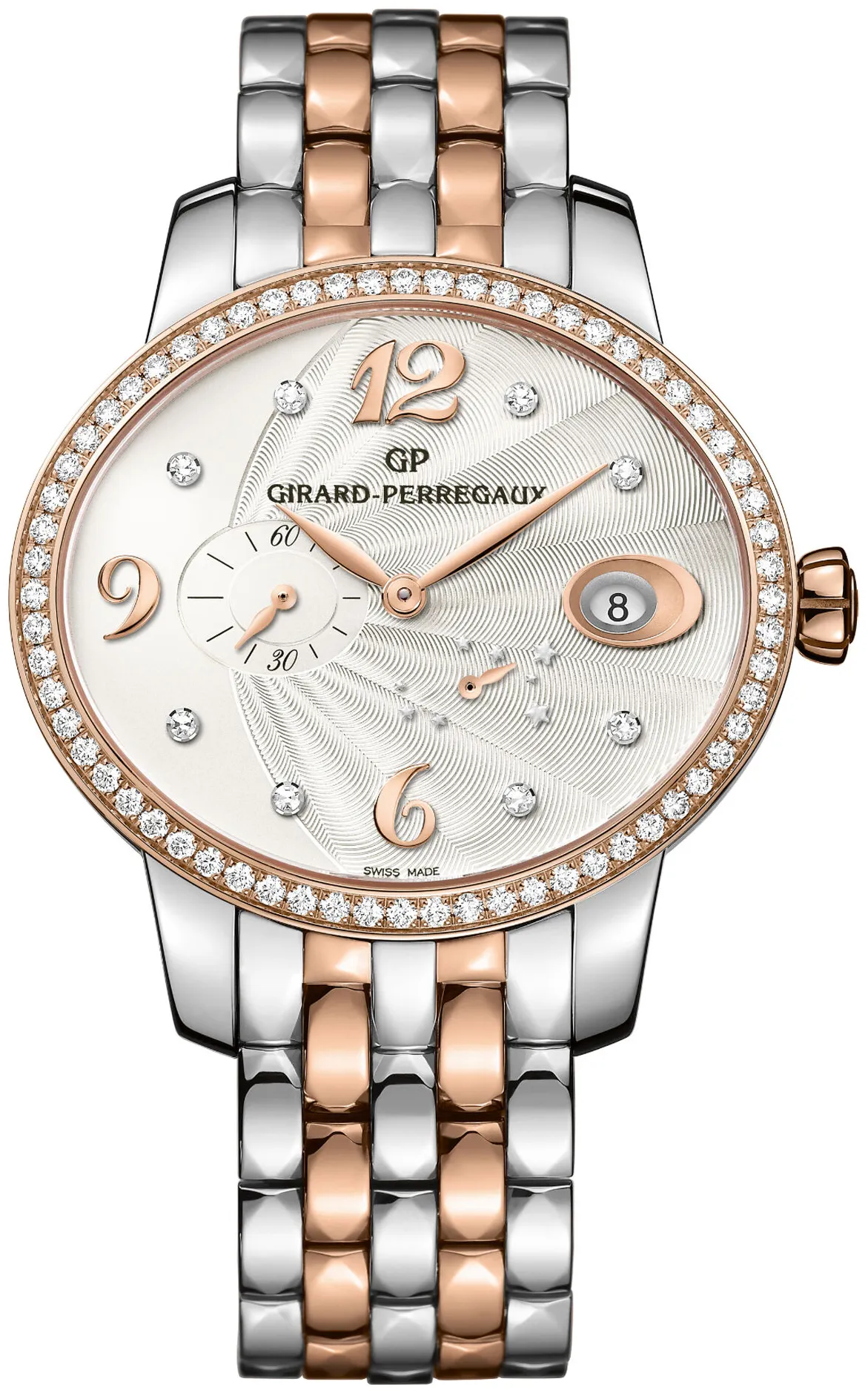 Girard-Perregaux Cat's Eye 80486D56A162-56A Rose gold and Stainless steel Silver