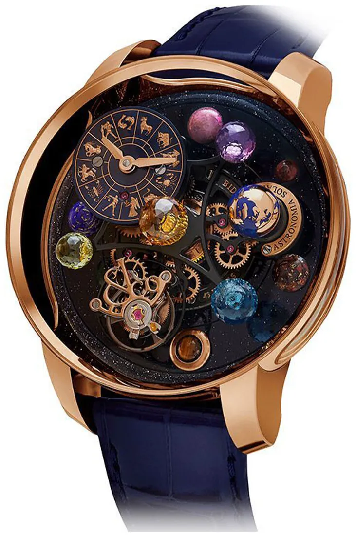 Jacob & Co. Astronomia AS310.40.SP.ZK.A 43mm Rose gold Blue