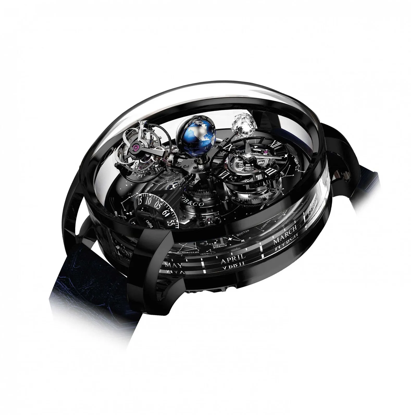 Jacob & Co. Astronomia AT110.31.AA.WD.A 47mm Black DLC Black