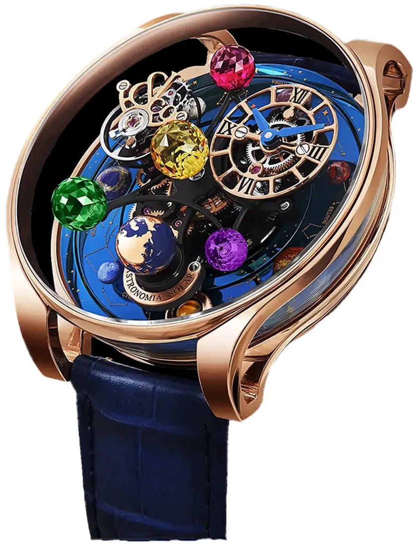 Jacob & Co. Astronomia AS300.40.AA.AE.A 45.5mm Rose gold Blue