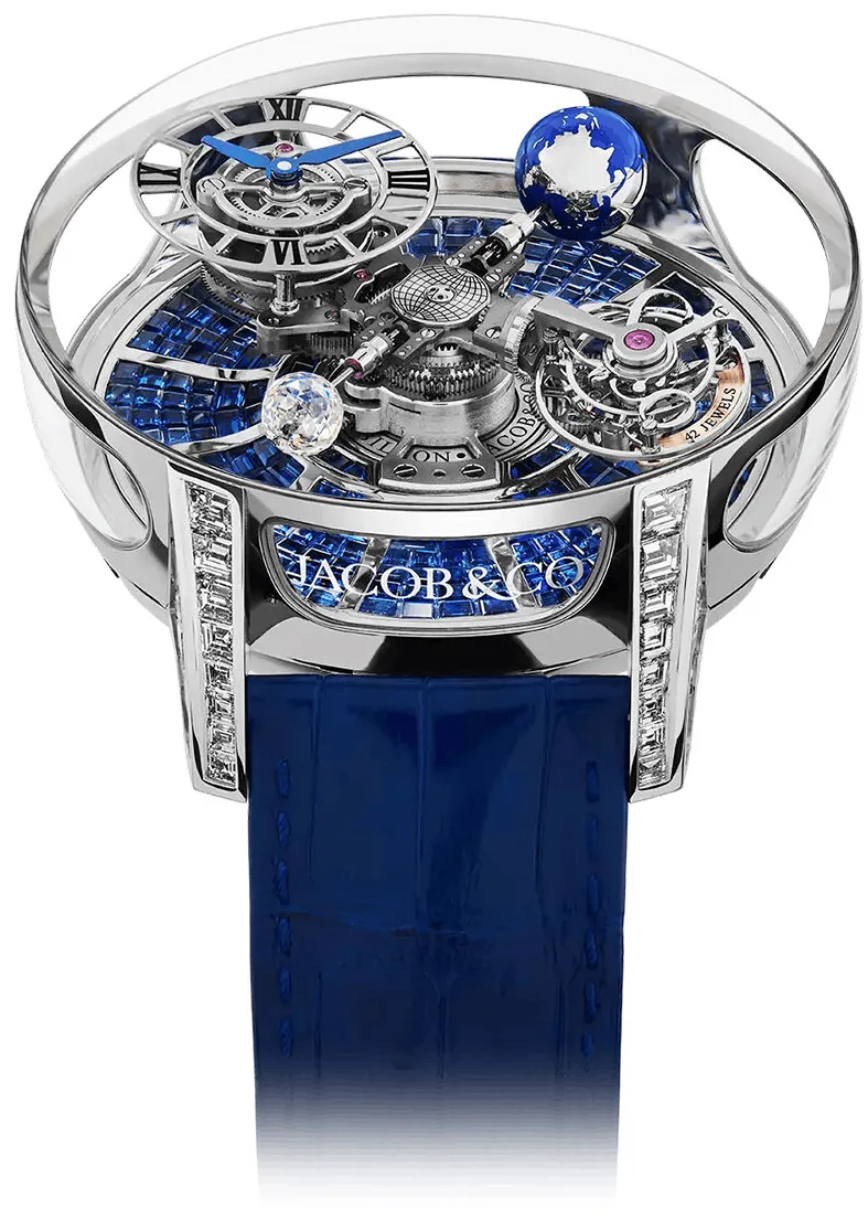 Jacob & Co. Astronomia AT800.30.BD.BB.A 50mm White gold Blue