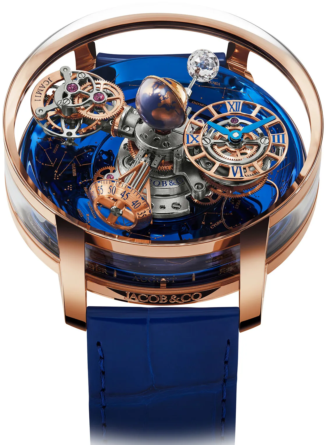 Jacob & Co. Astronomia AT110.40.AA.WD.A 47mm Rose gold Blue