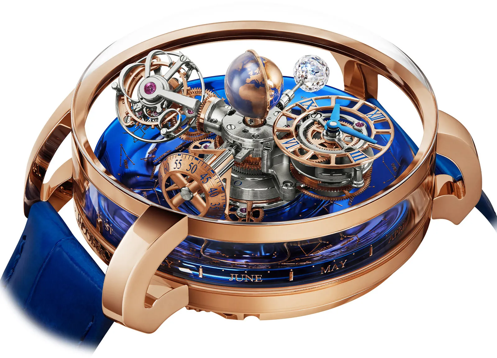 Jacob & Co. Astronomia AT110.40.AA.WD.A 47mm Rose gold Blue 1