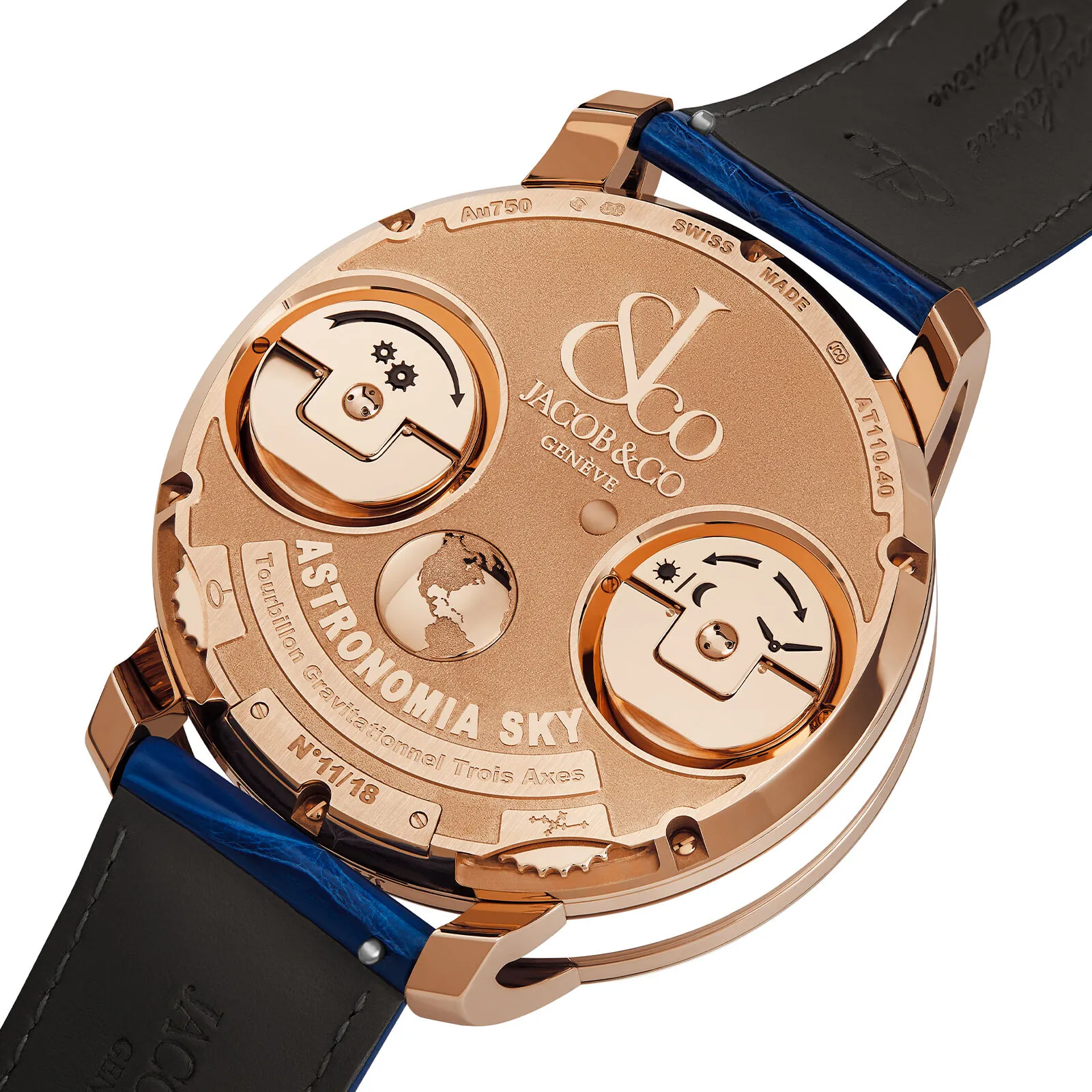 Jacob & Co. Astronomia AT110.40.AA.WD.A 47mm Rose gold Blue 2