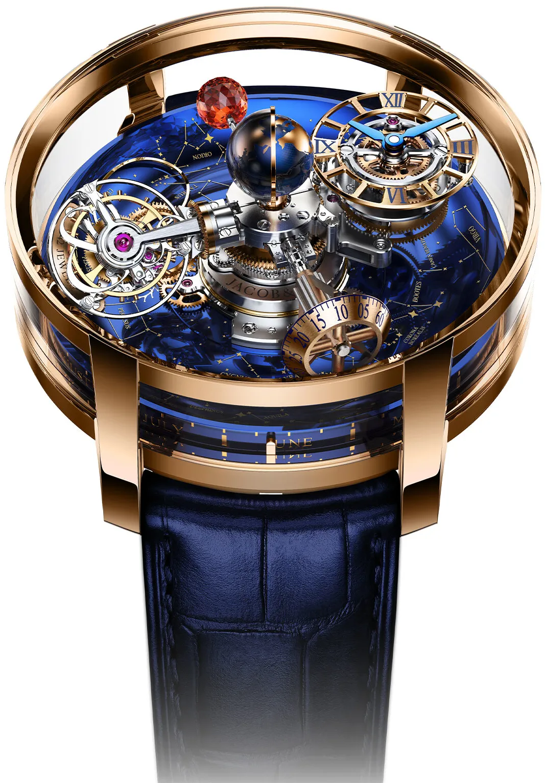 Jacob & Co. Astronomia AT110.40.AA.SD.A 47mm Rose gold Blue