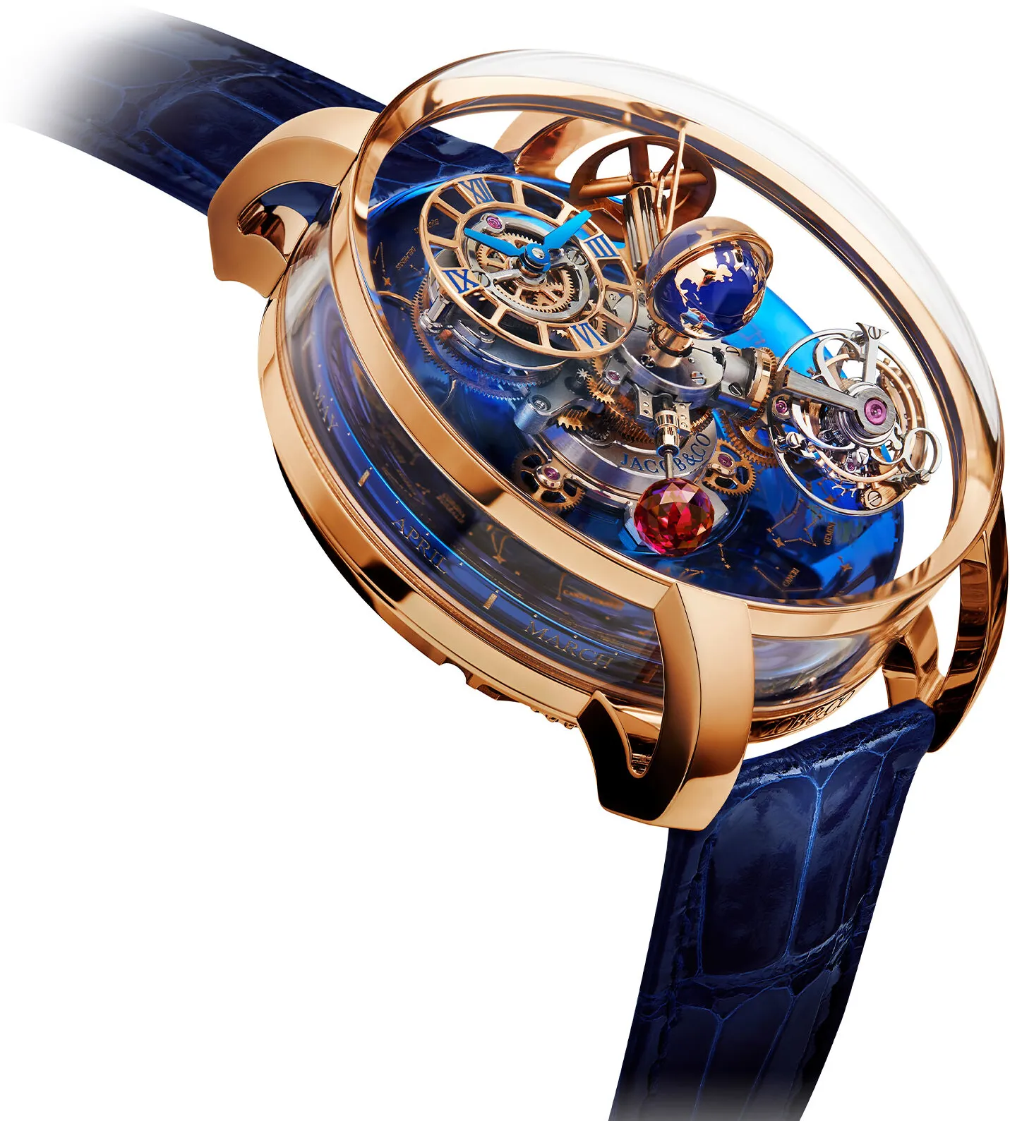 Jacob & Co. Astronomia AT110.40.AA.SD.A 47mm Rose gold Blue 1