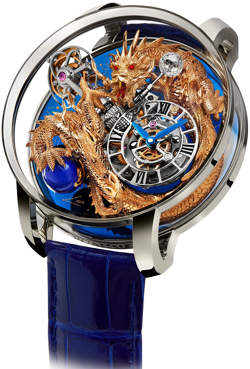 Jacob & Co. Astronomia AT112.60.DR.UA.ABALA 50mm Platinum Blue