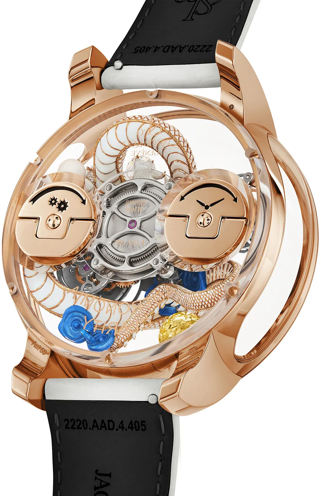 Jacob & Co. Astronomia AT120.40.DR.UA.BBALA 50mm Rose gold and Sapphire Transparent 3