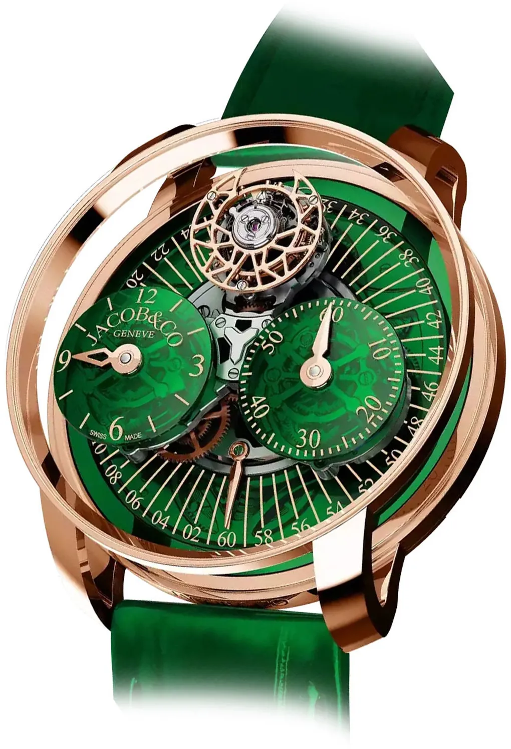 Jacob & Co. Astronomia AR200.40.AA.AC.A 43mm Rose gold Green