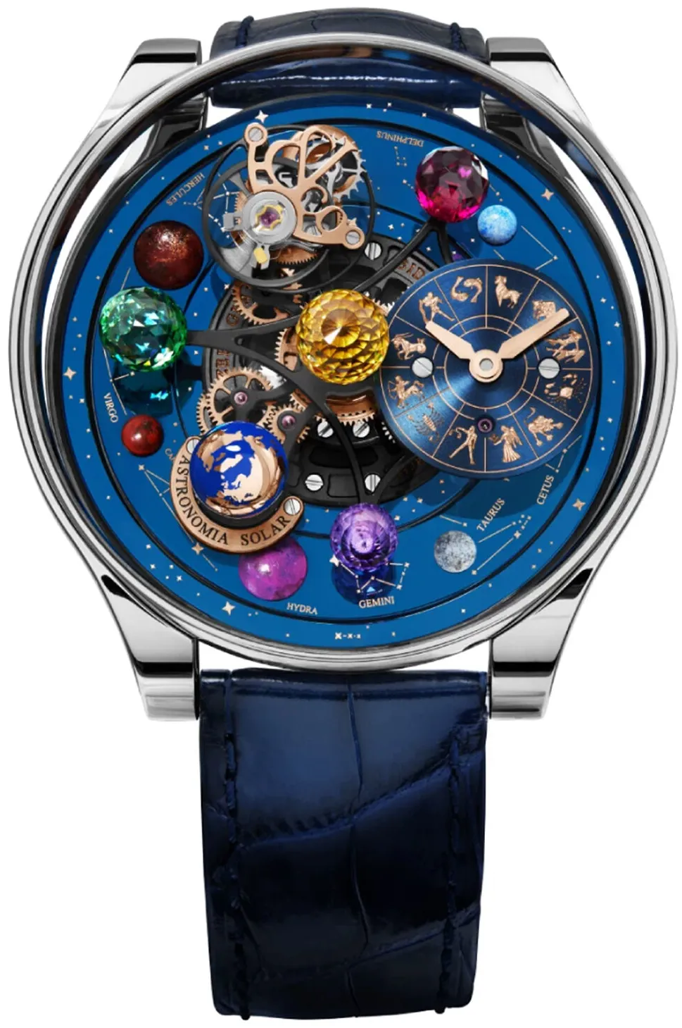 Jacob & Co. Astronomia AS300.30.AC.AC.ABALA 45.5mm White gold and Sapphire Blue