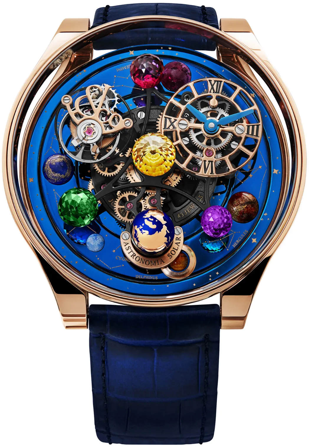 Jacob & Co. Astronomia AS300.40.AA.AE.ABALA 47mm Rose gold Blue