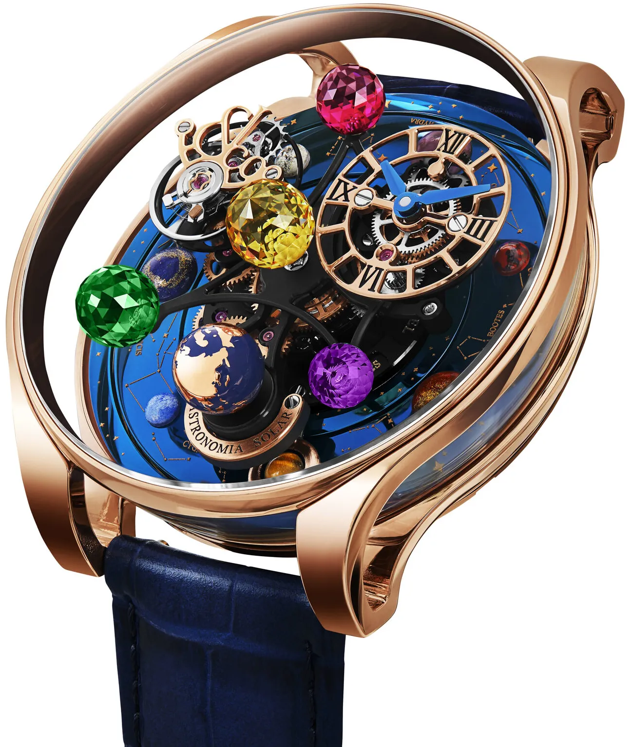 Jacob & Co. Astronomia AS300.40.AA.AE.ABALA 47mm Rose gold Blue 1