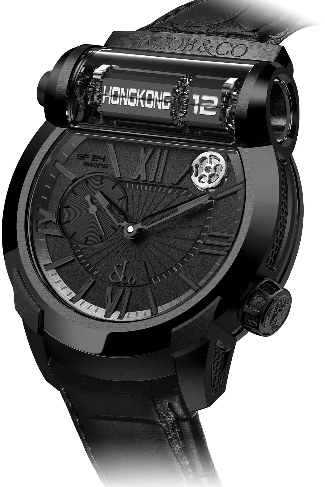 Jacob & Co. Epic SF24 ES101.21.NS.YK.A 45mm Titanium and Black DLC Black