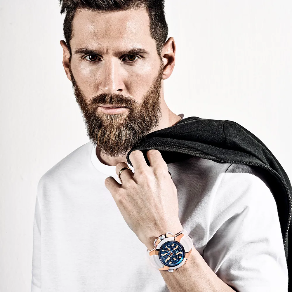 Jacob & Co. EPIC X CHRONO MESSI EC313.42.PE.AA.AHB4S 47mm Rose gold and Titanium Blue and Transparent 2