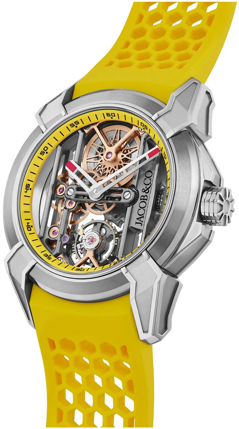 Jacob & Co. Epic X EX110.20.AA.AQ.A 44mm Titanium Yellow and Gray