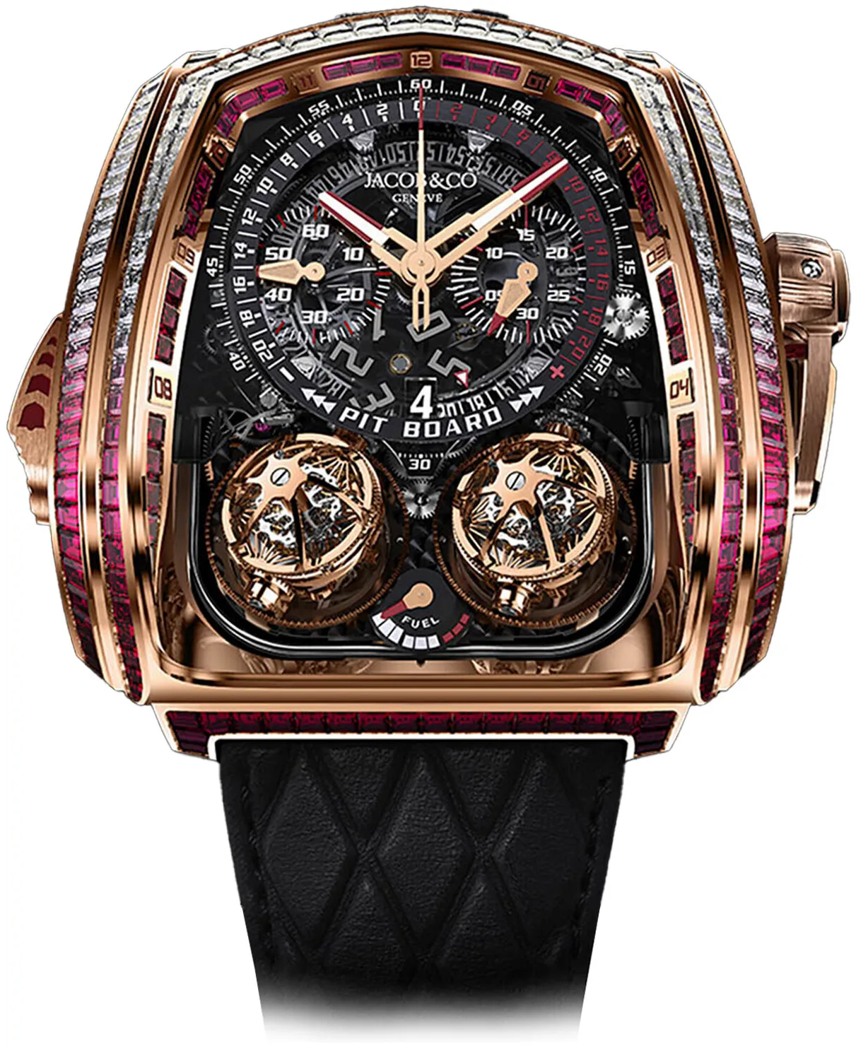 Jacob & Co. Twin Turbo TT800.40.BR.AA.A Rose gold Black