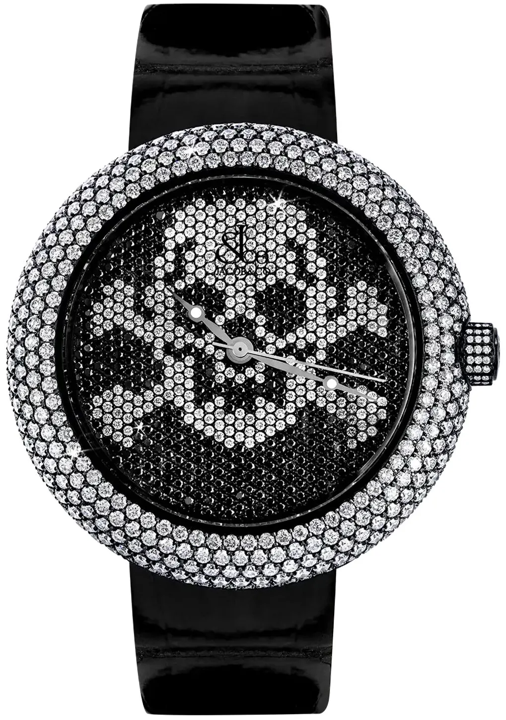 Jacob & Co. Brilliant CRSKULL-F 44mm Stainless steel Black