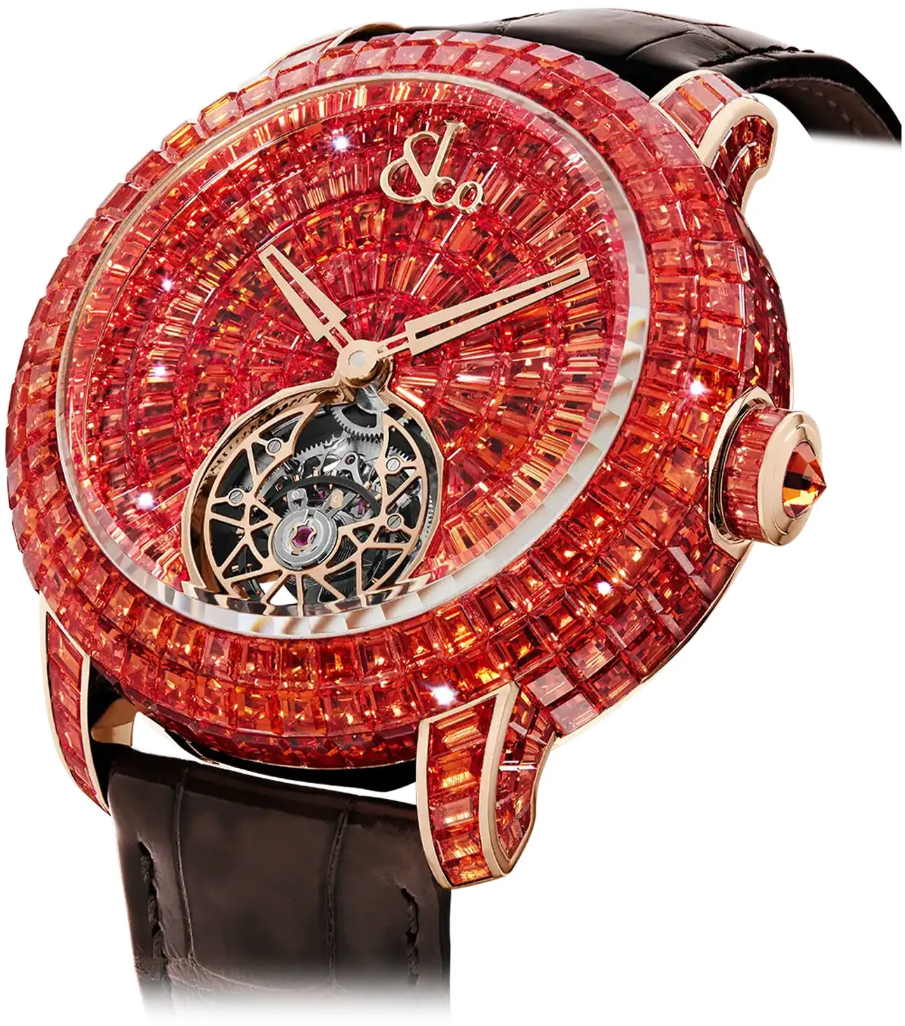 Jacob & Co. Caviar CV210.40.BO.BO.A 47mm Rose gold Red