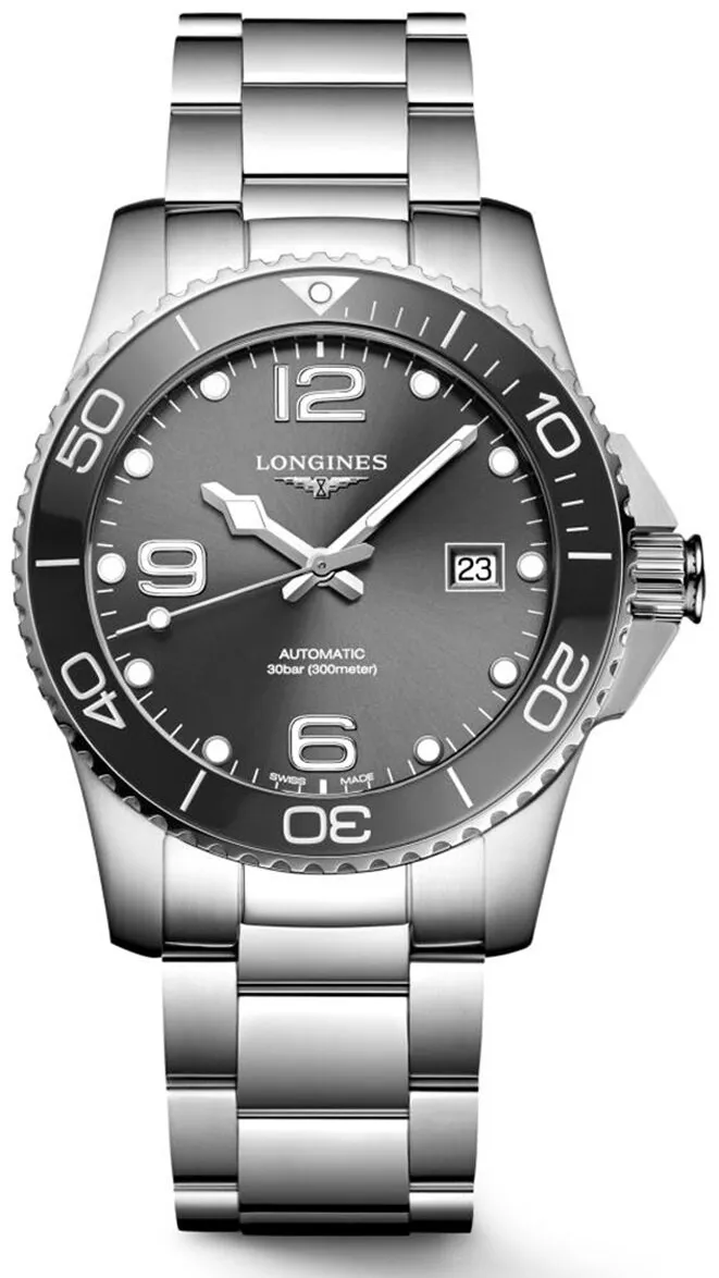 Longines HydroConquest L3.781.4.76.6 41mm Stainless steel Gray