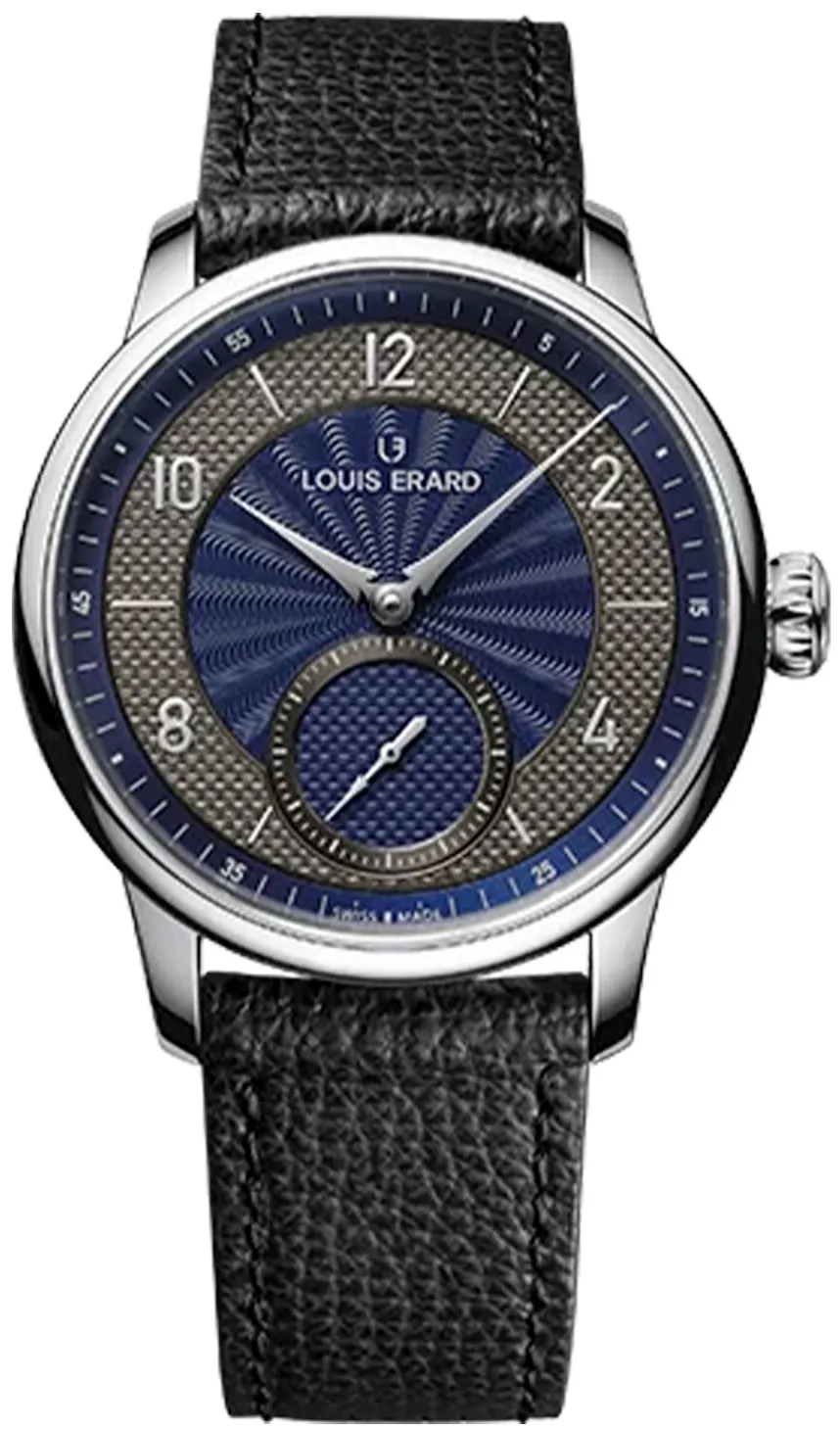 Louis Erard Excellence 34248AA21.BVA150 39mm Stainless steel Blue and Silver