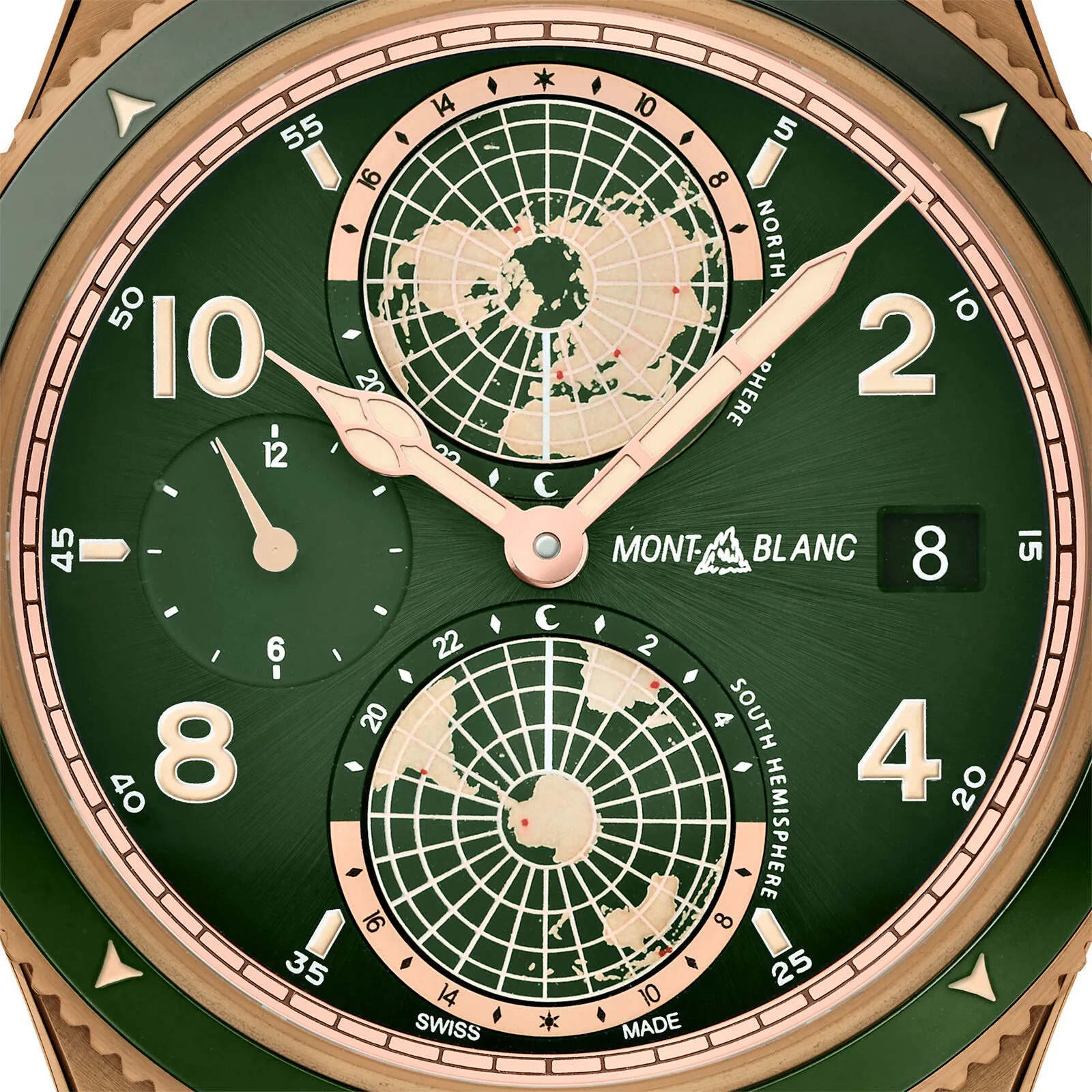 Montblanc Geosphere 119909 42mm Bronze Green