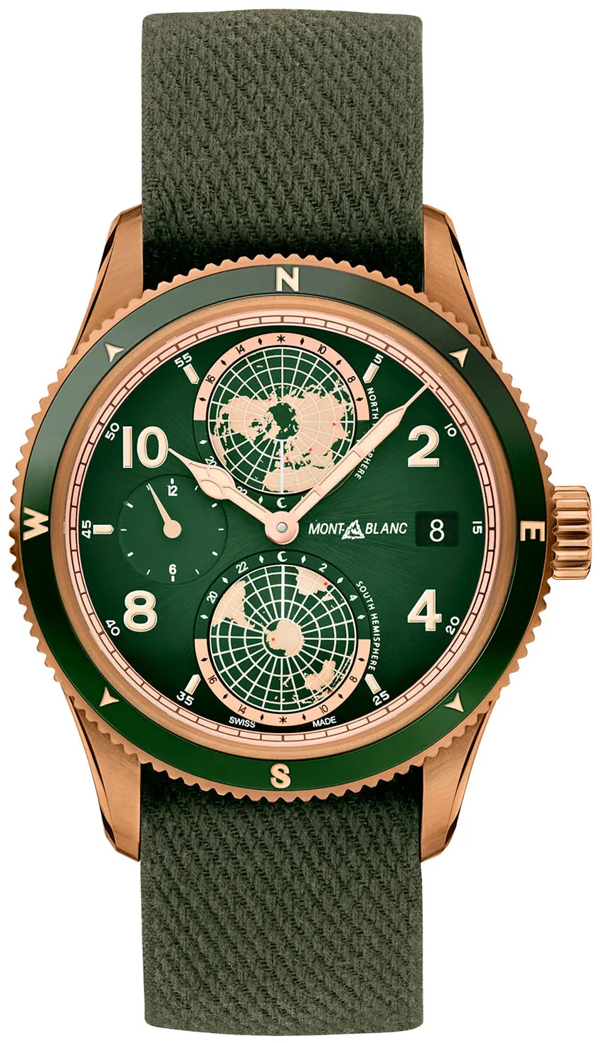 Montblanc Geosphere 119909 42mm Bronze Green 2