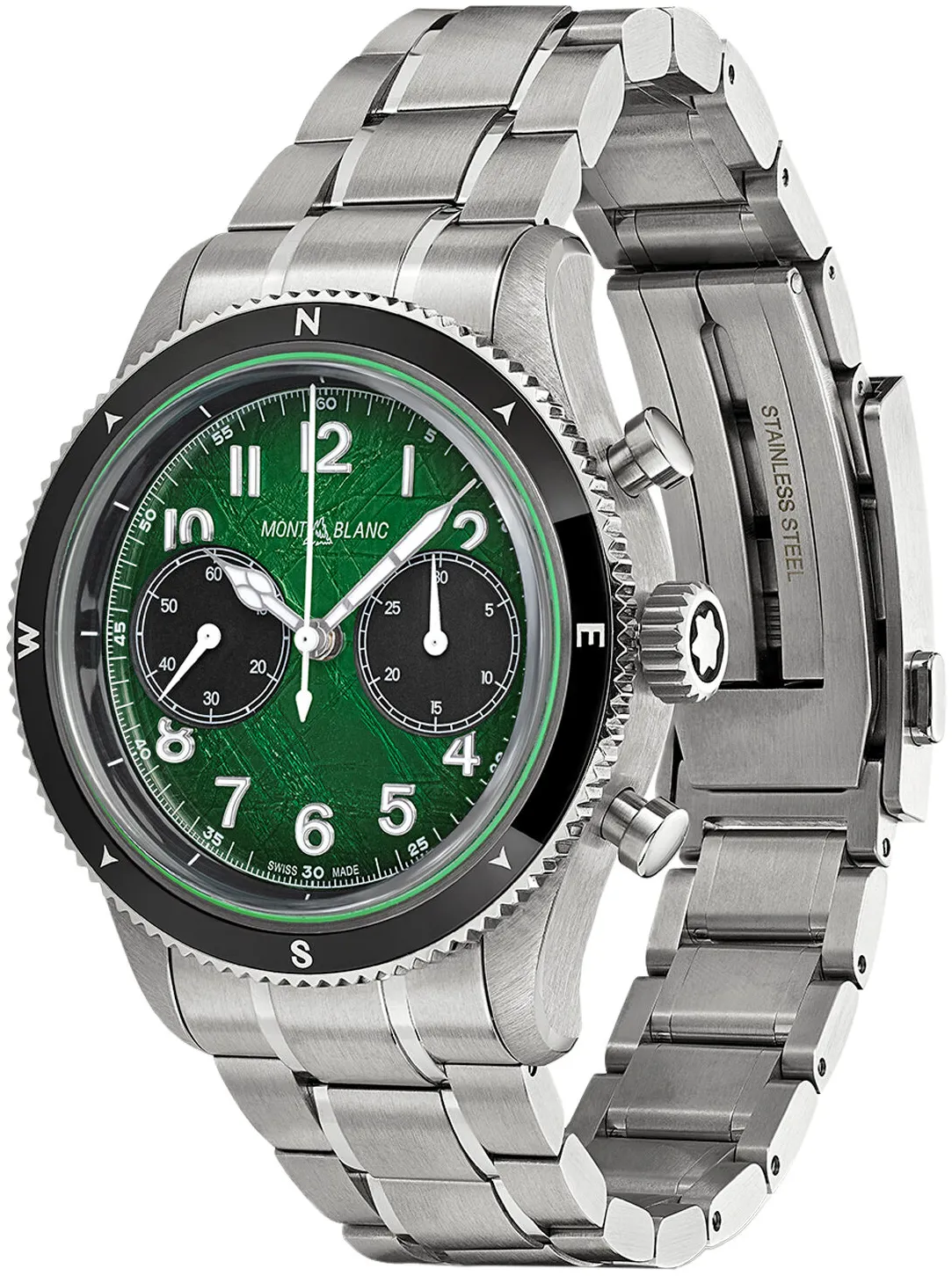 Montblanc 1858 133298 42mm Stainless steel Green 2