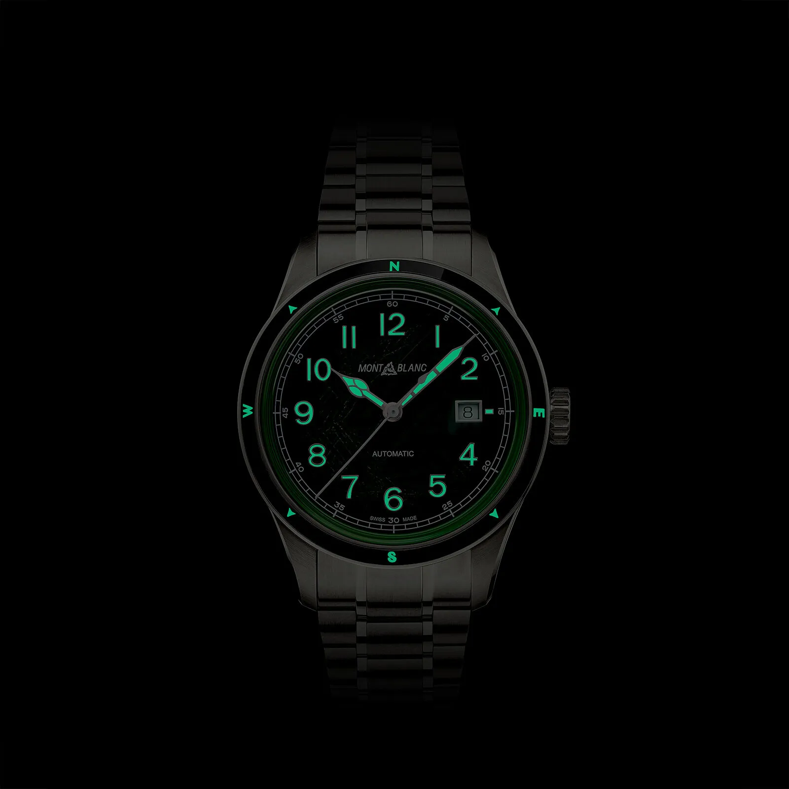 Montblanc 1858 133269 41mm Stainless steel Green