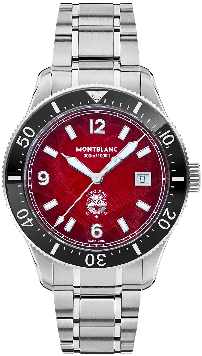 Montblanc Iced Sea 132291 41mm Stainless steel Red