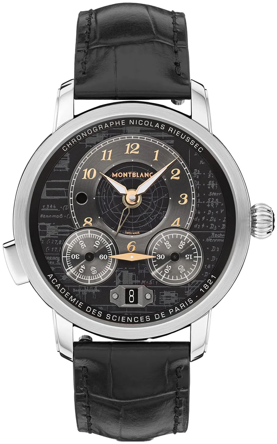 Montblanc Nicolas Rieussec 133232 43mm Stainless steel Black